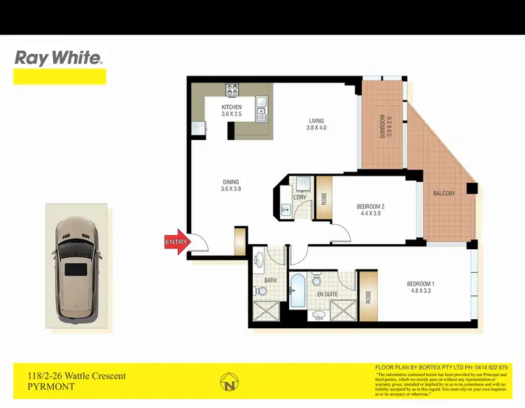 Floorplan of Homely apartment listing, 118/2-26 Wattle, Pyrmont NSW