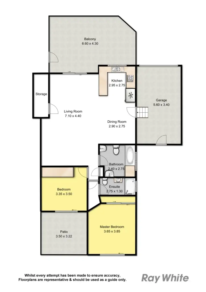 Floorplan of Homely unit listing, 1/34 Mott St, Gaythorne QLD