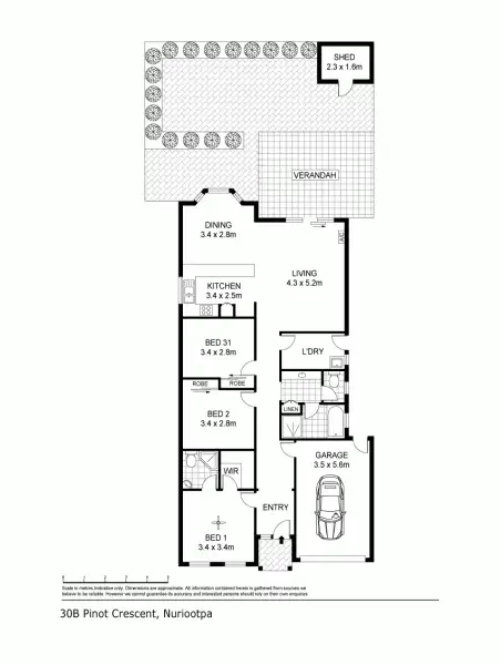 Floorplan of Homely house listing, 30B Pinot Cres, Nuriootpa SA