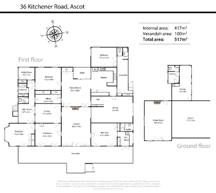 Floorplan of Homely house listing, 36 Kitchener Rd, Ascot QLD