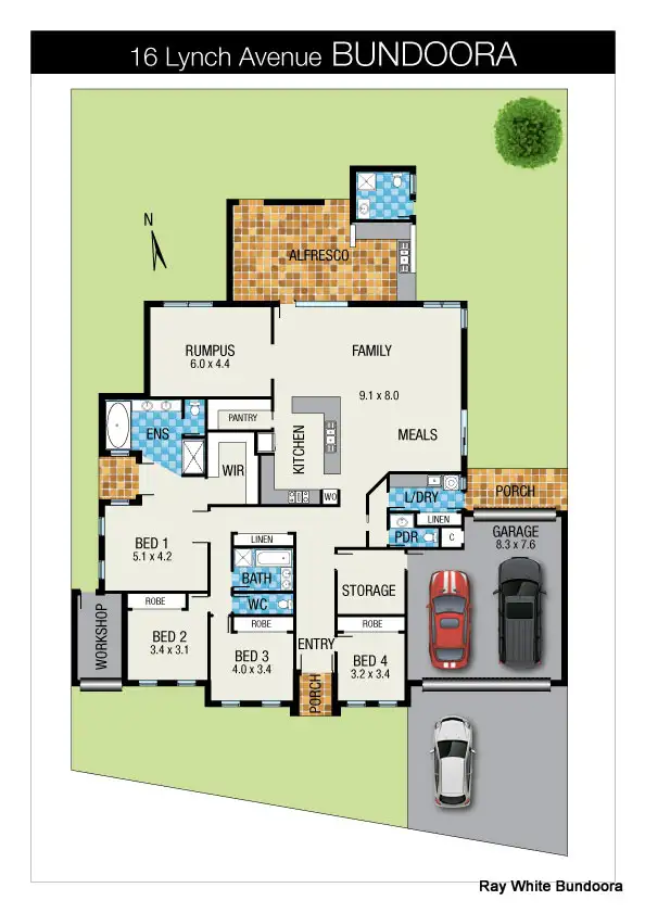 Floorplan of Homely house listing, 16 Lynch Ave, Bundoora VIC