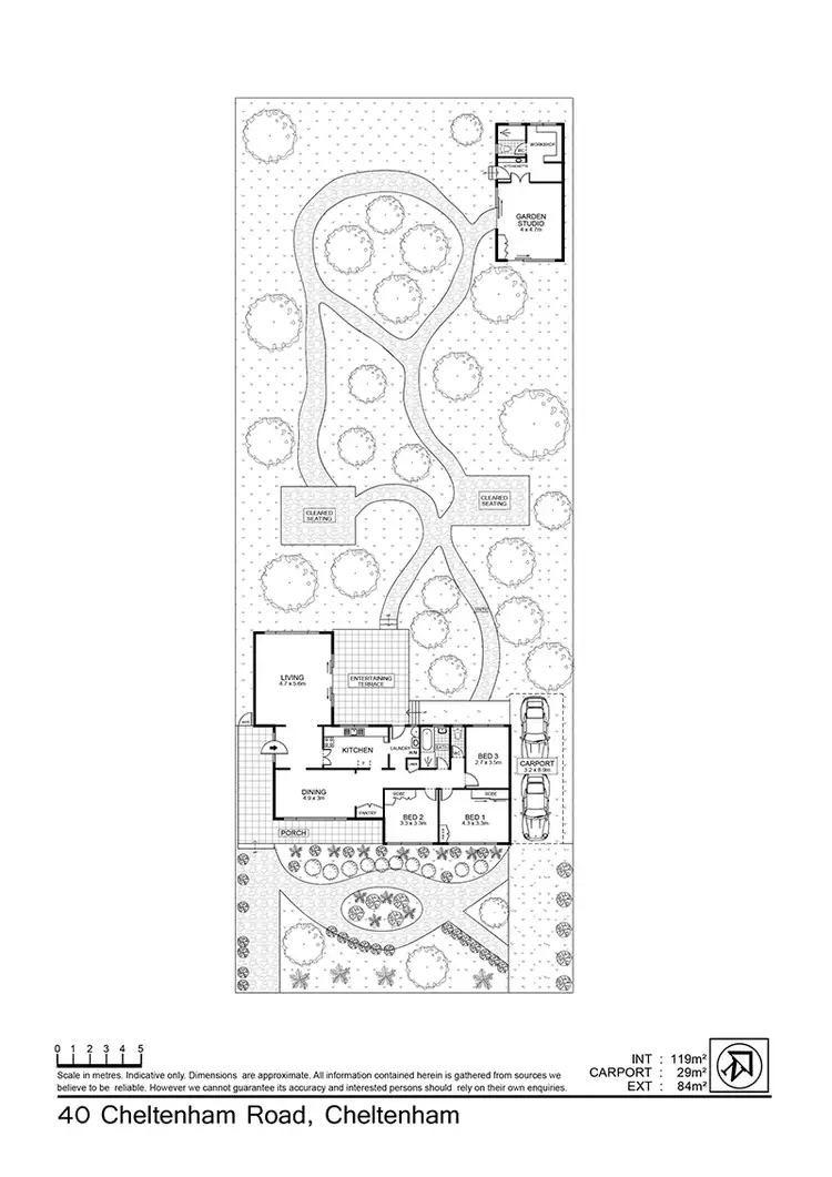 Floorplan of Homely house listing, 40 Cheltenham Rd, Cheltenham NSW