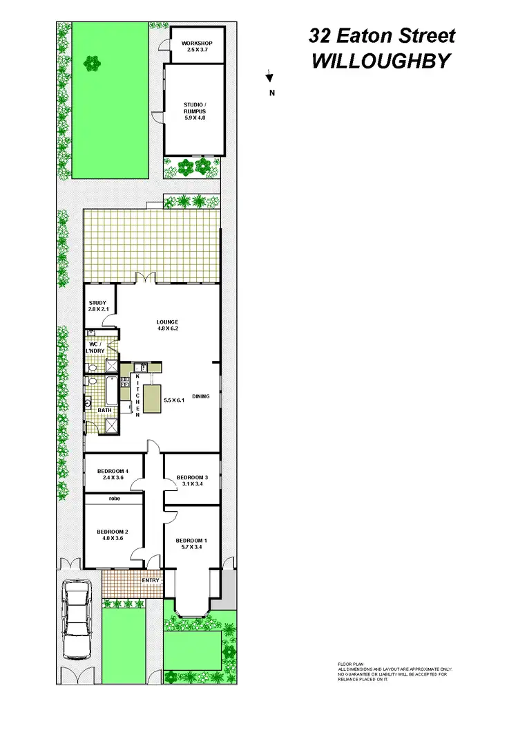 Floorplan of Homely house listing, 32 Eaton St, Willoughby NSW