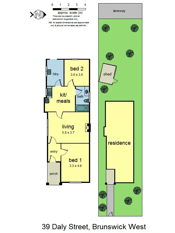 Floorplan of Homely house listing, 39 Daly St, Brunswick West VIC
