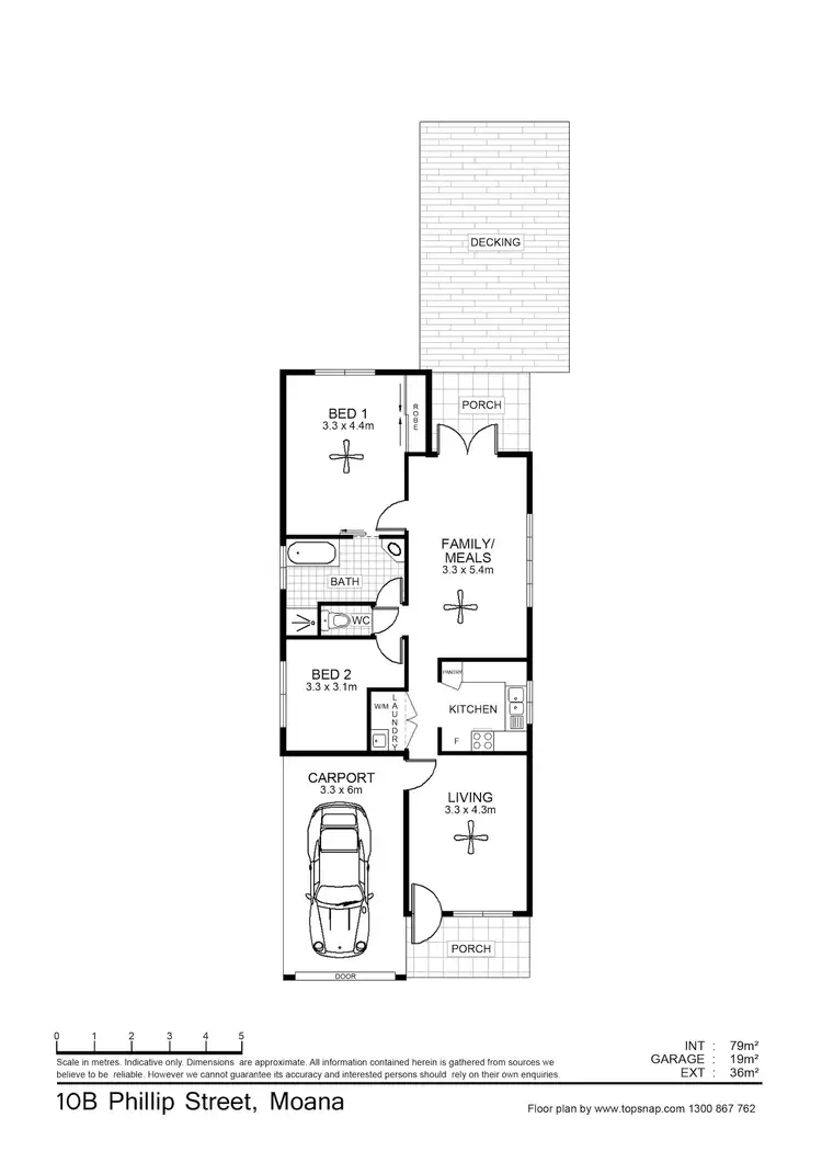 Floorplan of Homely house listing, 10b Phillip St, Moana SA