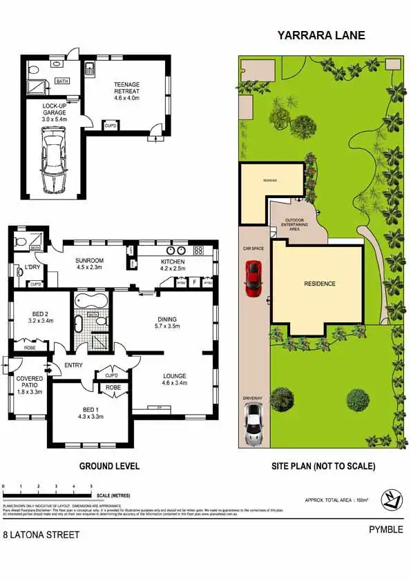 Floorplan of Homely house listing, 8 Latona St, Pymble NSW