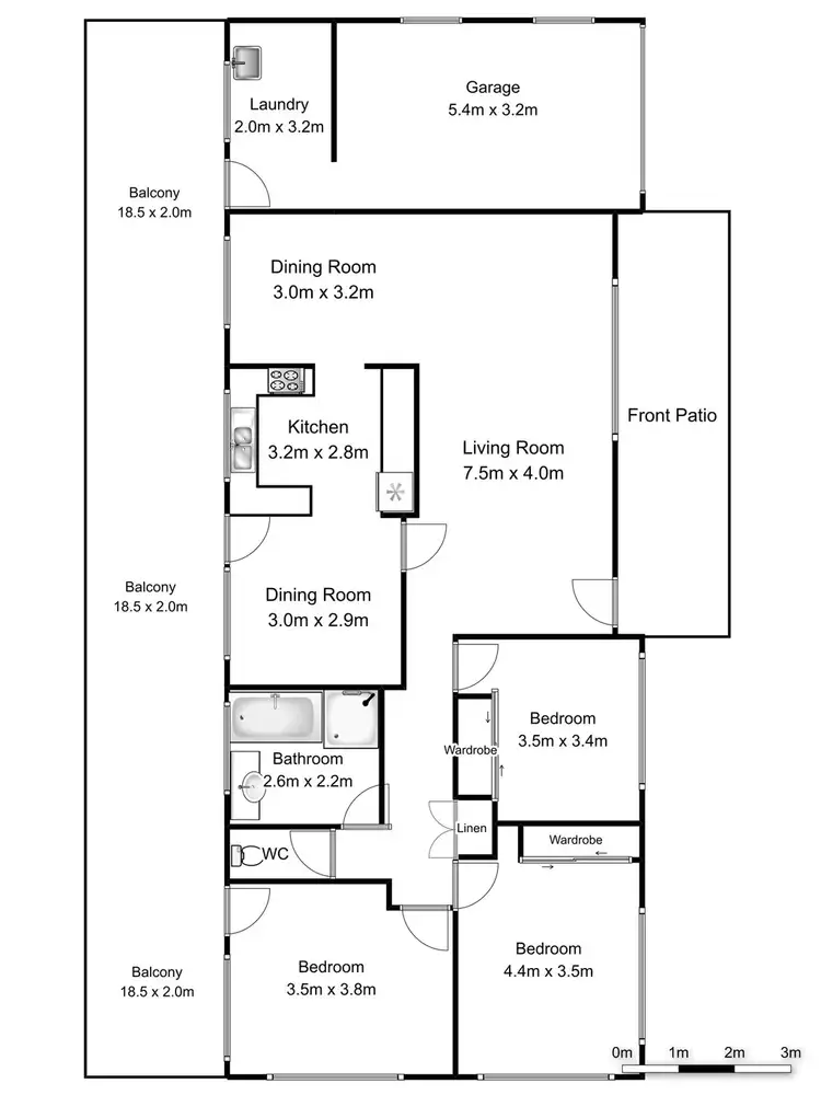 Floorplan of Homely house listing, 10 Old Ferry Rd, Banora Point NSW