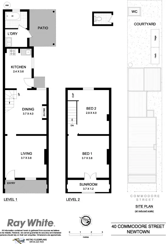 Floorplan of Homely house listing, 40 Commodore St, Newtown NSW