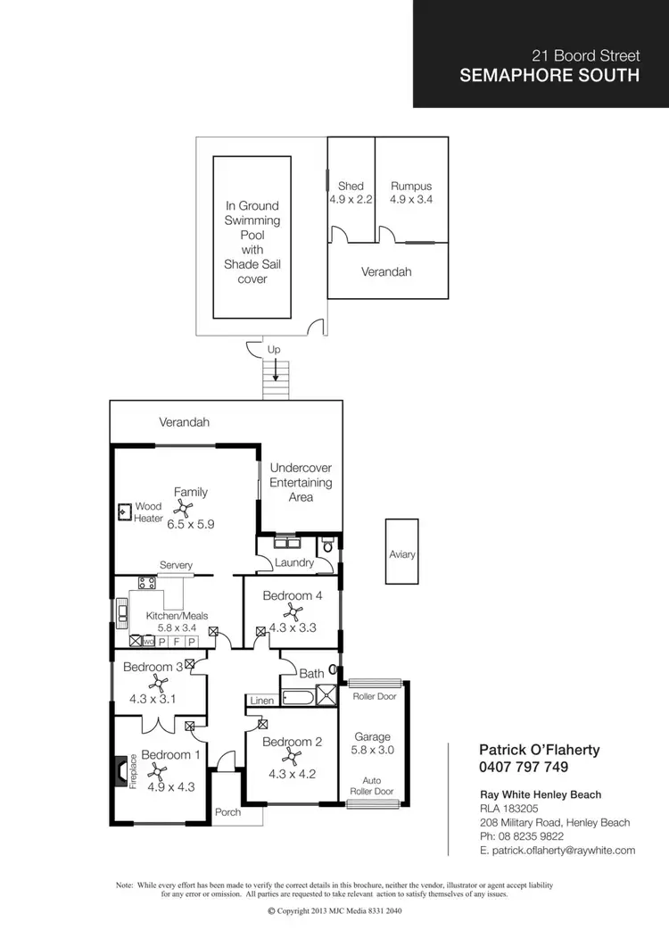 Floorplan of Homely house listing, 21 Boord St, Semaphore South SA