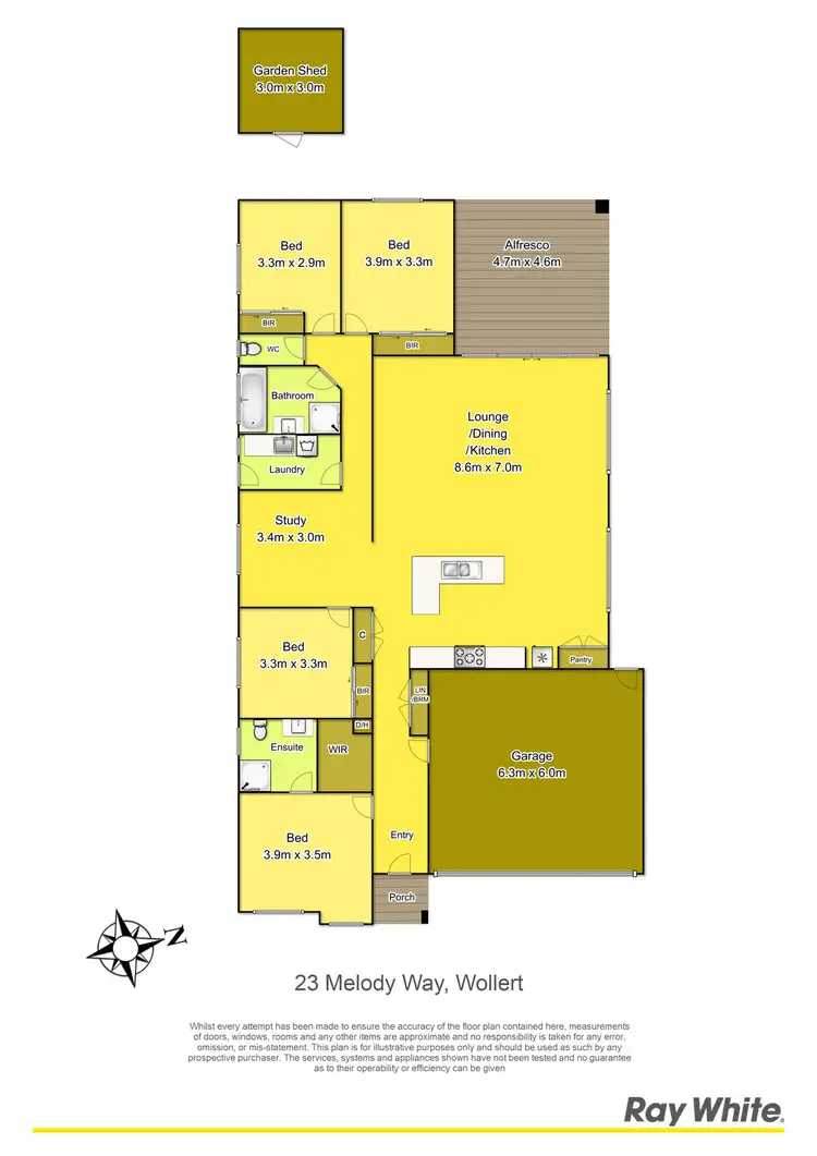 Floorplan of Homely house listing, 23 Melody Way, Wollert VIC