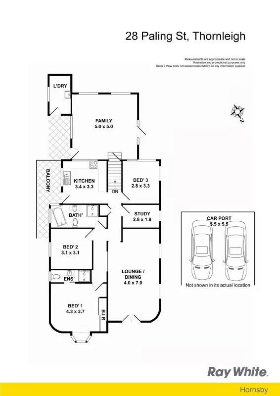 Floorplan of Homely house listing, 28 Paling St, Thornleigh NSW