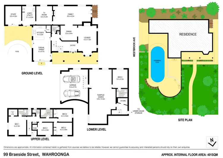 Floorplan of Homely house listing, 99 Braeside St, Wahroonga NSW