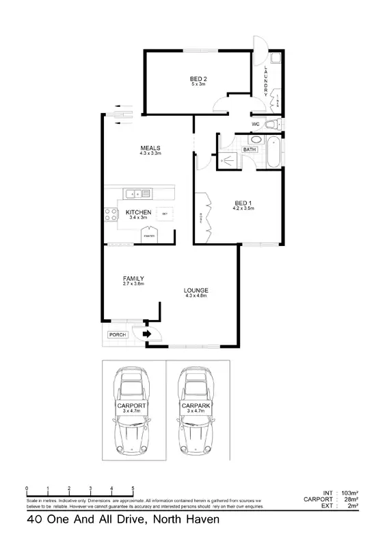 Floorplan of Homely house listing, 32 One And All Dr, North Haven SA
