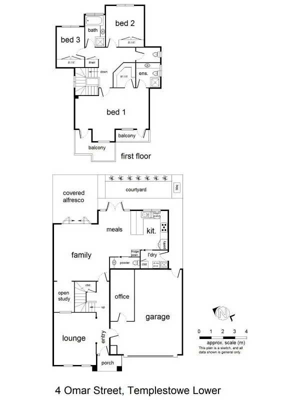 Floorplan of Homely house listing, 4 Omar St, Templestowe Lower VIC
