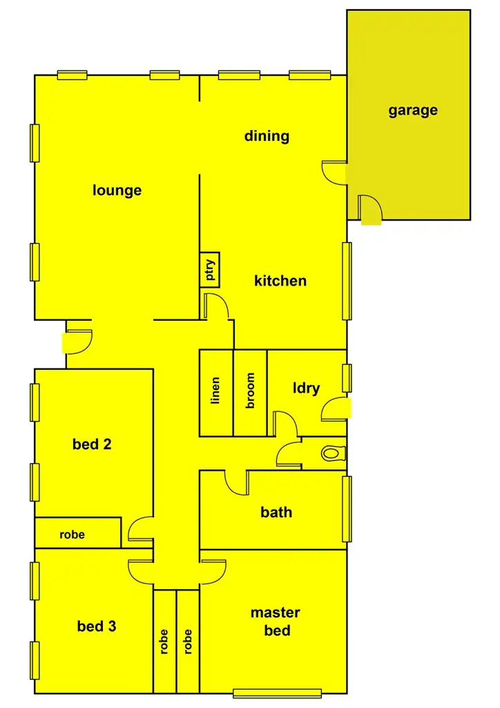 Floorplan of Homely house listing, 140 Morgan St, Sebastopol VIC