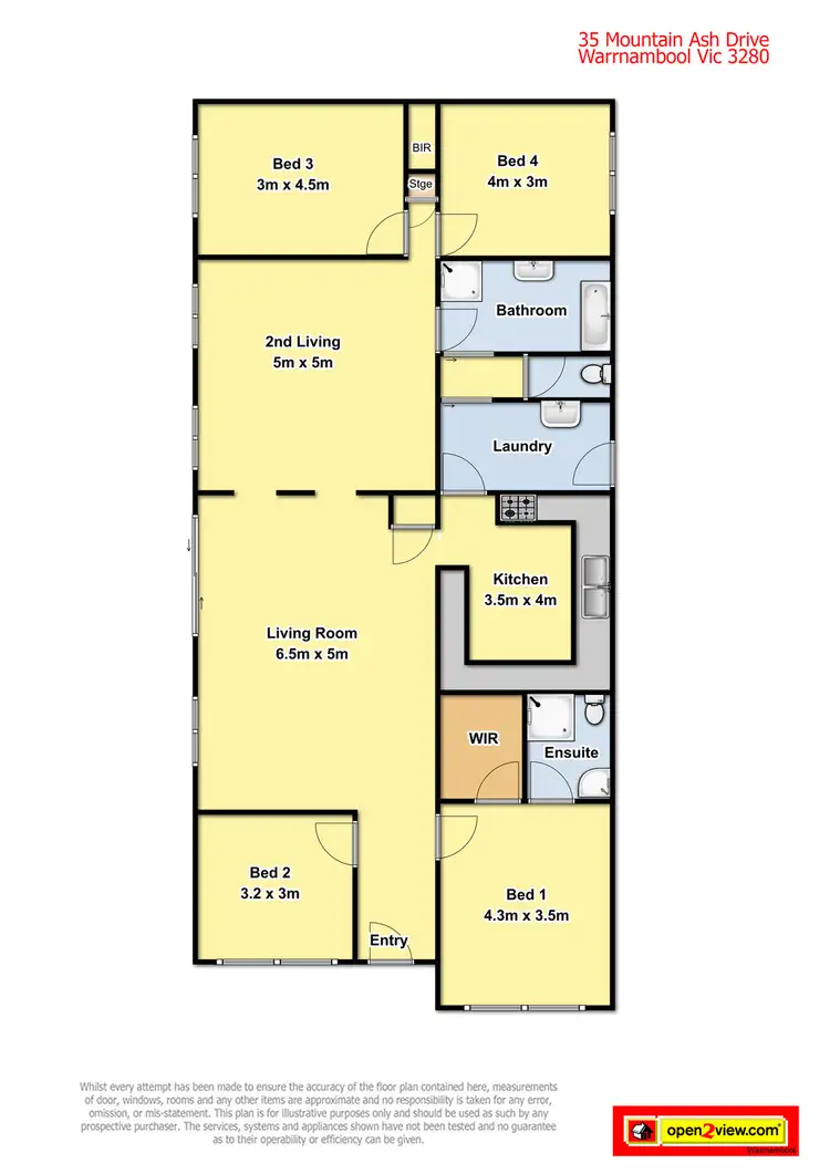 Floorplan of Homely house listing, 35 Mountain Ash Dr, Warrnambool VIC
