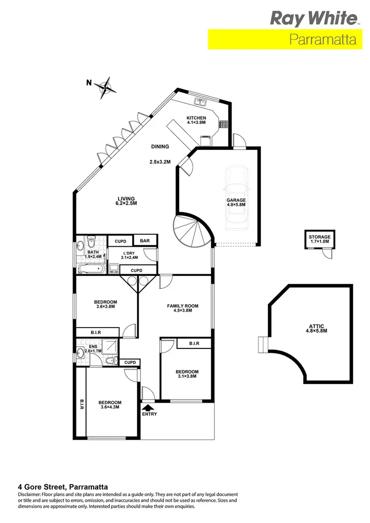 Floorplan of Homely house listing, 4 Gore St, Parramatta NSW
