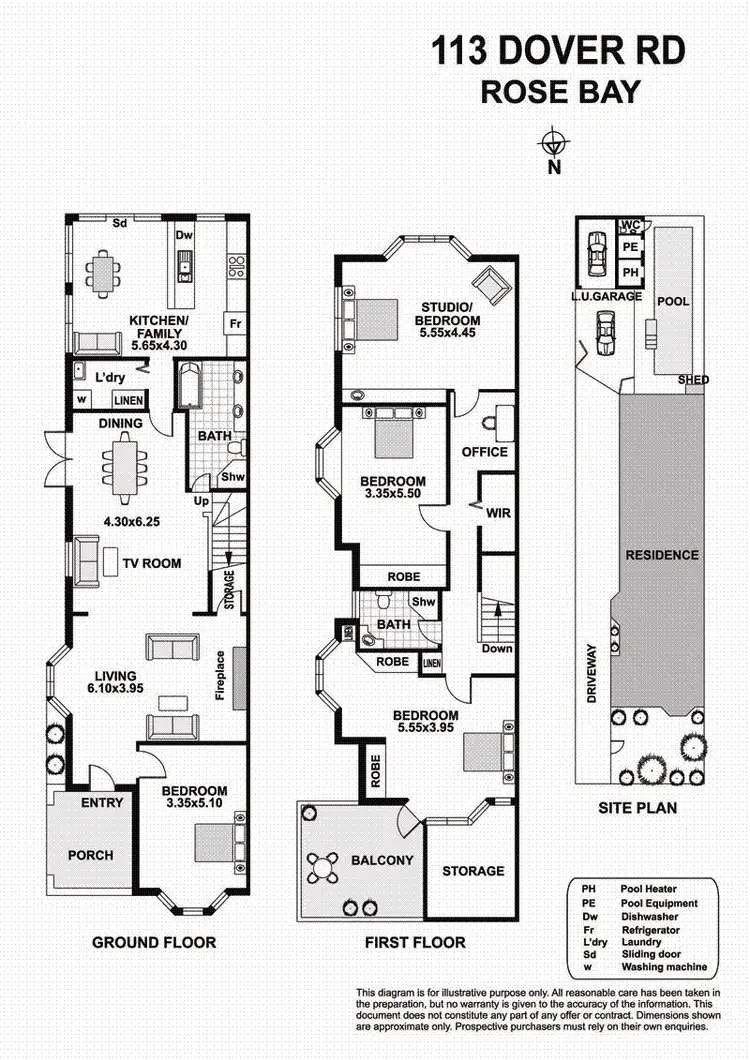 Floorplan of Homely house listing, 113 Dover Rd, Rose Bay NSW