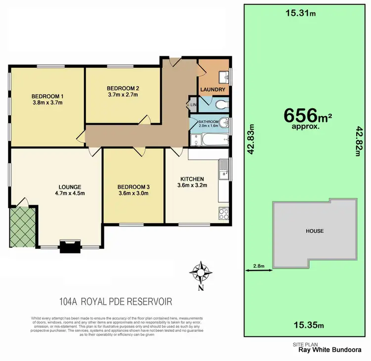 Floorplan of Homely house listing, 104A Royal Pde, Reservoir VIC