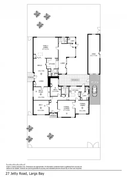 Floorplan of Homely house listing, 27 Jetty Rd, Largs Bay SA