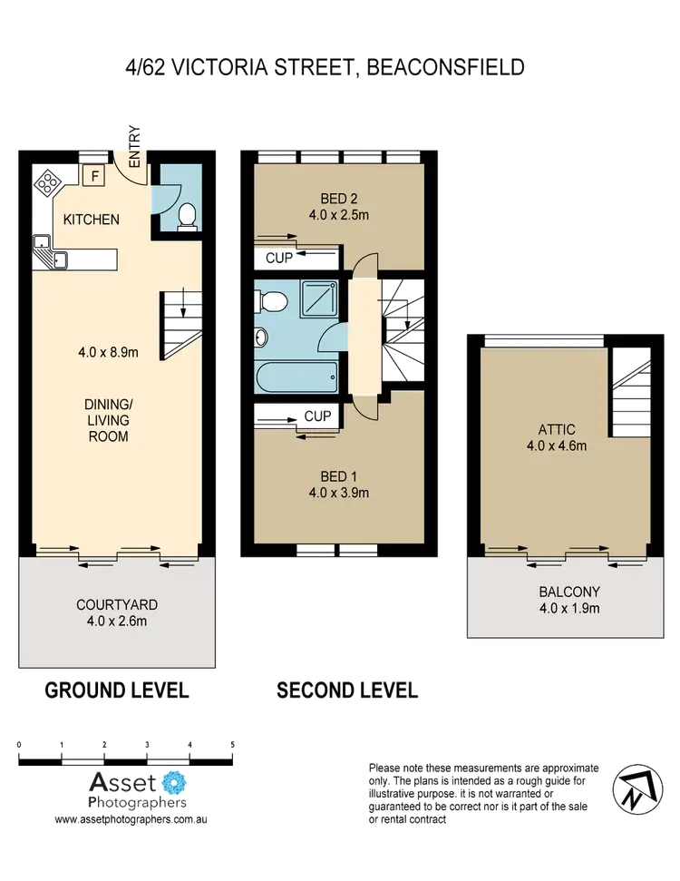 Floorplan of Homely unit listing, 4/62 Victoria St, Beaconsfield NSW