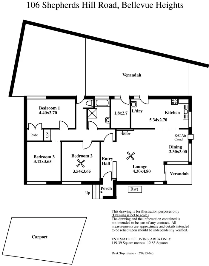 Floorplan of Homely house listing, 106 Shepherds Hill Rd, Bellevue Heights SA