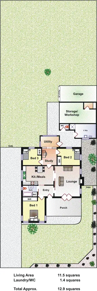 Floorplan of Homely house listing, 26 Murray Anderson Rd, Rosebud VIC