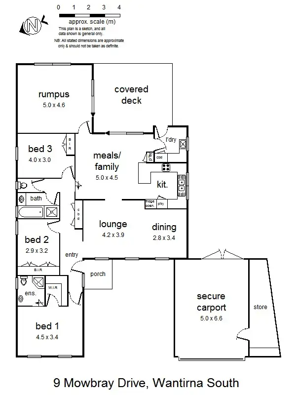 Floorplan of Homely house listing, 9 Mowbray Dr, Wantirna South VIC