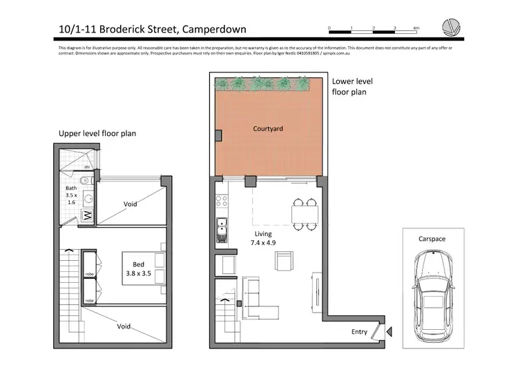 Floorplan of Homely unit listing, 10/1-11 Broderick St, Camperdown NSW