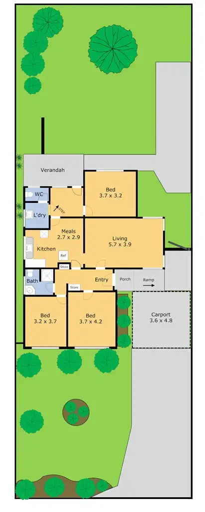 Floorplan of Homely house listing, 112 Vines Rd, Hamlyn Heights VIC