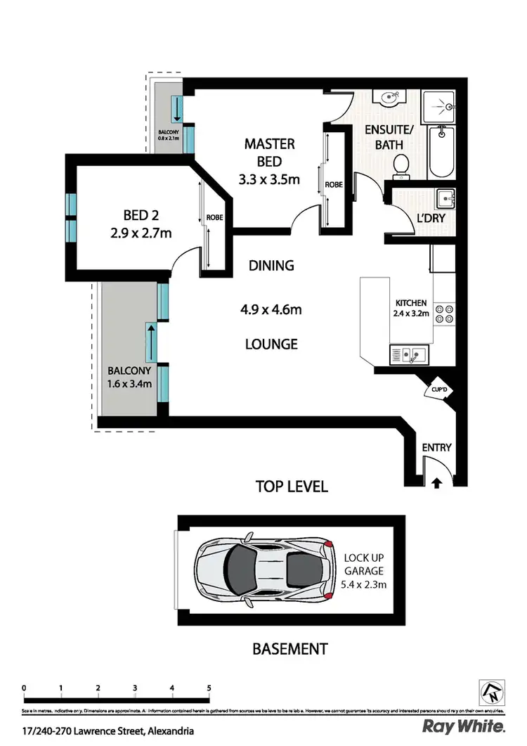 Floorplan of Homely apartment listing, 17/240-270 Lawrence St, Alexandria NSW