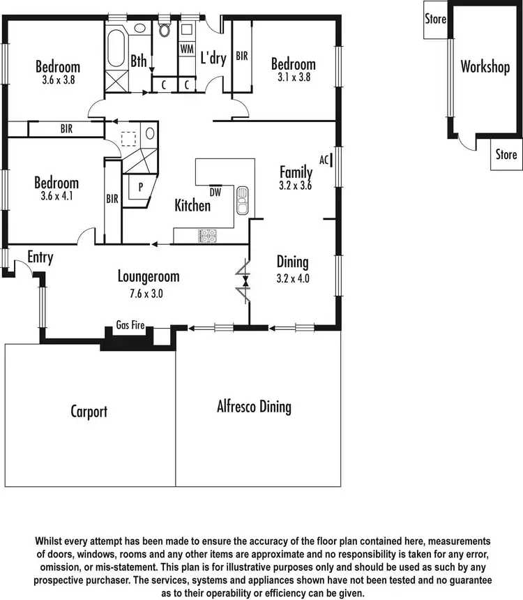 Floorplan of Homely house listing, 11 Tyabb Gr, Aspendale VIC