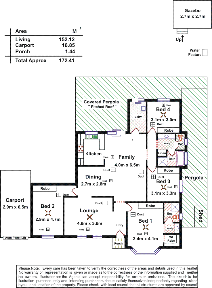 Floorplan of Homely house listing, 4 Buttercup Gr, Blakeview SA