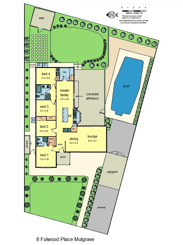 Floorplan of Homely house listing, 8 Fulwood Pl, Mulgrave VIC