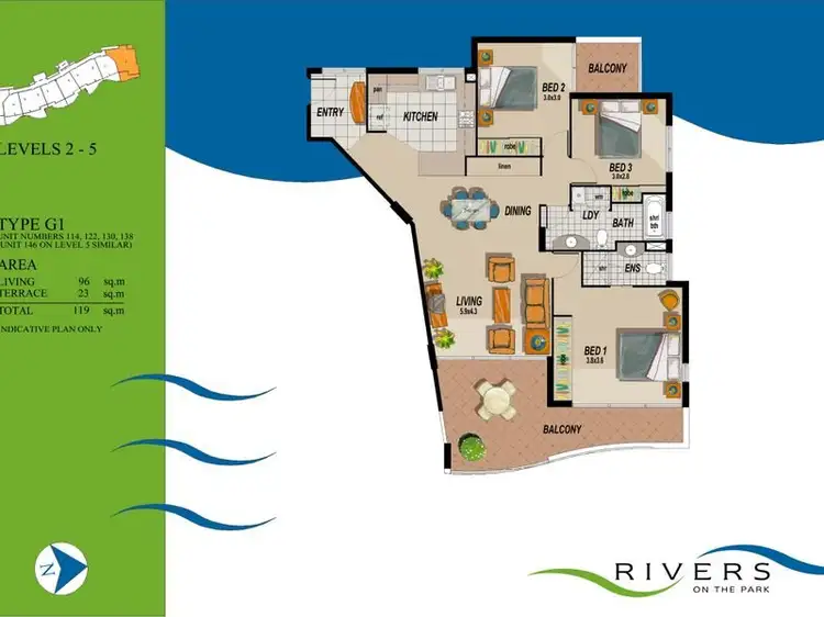 Floorplan of Homely unit listing, 231/8 Land St, Toowong QLD
