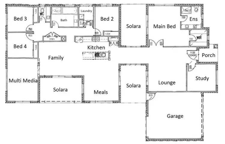 Floorplan of Homely house listing, 5 Baker St, Point Cook VIC