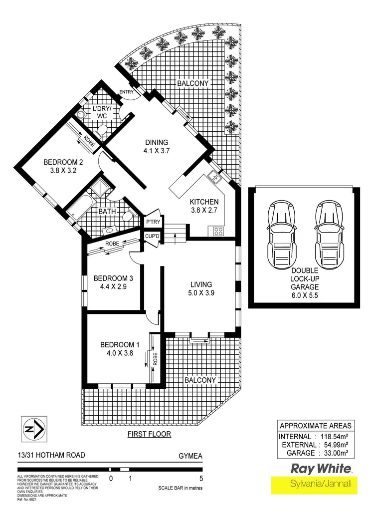 Floorplan of Homely townhouse listing, 13/31-33 Hotham Rd, Gymea NSW