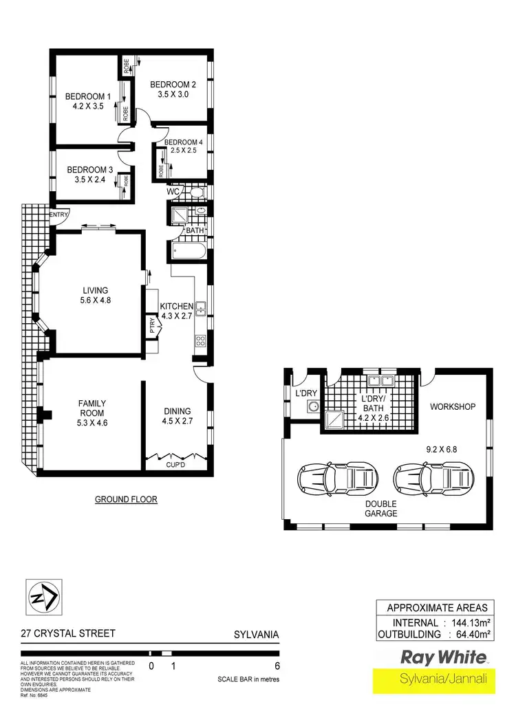 Floorplan of Homely house listing, 27 Crystal St, Sylvania NSW