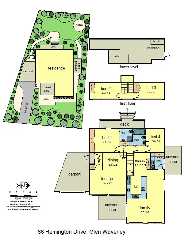 Floorplan of Homely house listing, 68 Remington Dr, Glen Waverley VIC