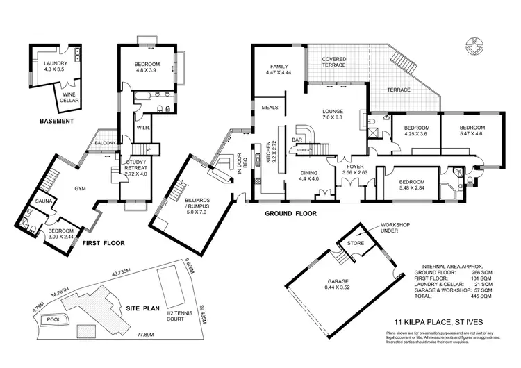 Floorplan of Homely house listing, 11 Kilpa Pl, St Ives NSW