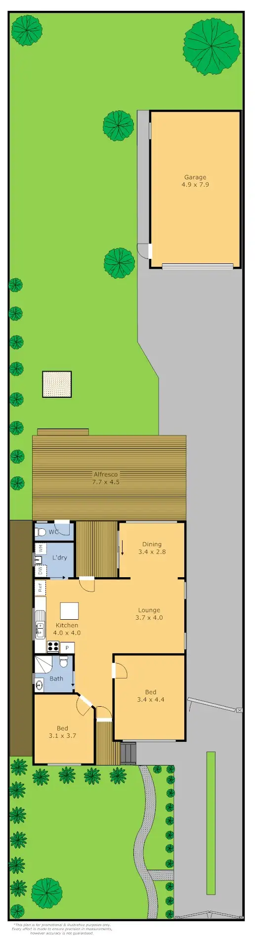 Floorplan of Homely house listing, 11 Argyle St, Belmont VIC