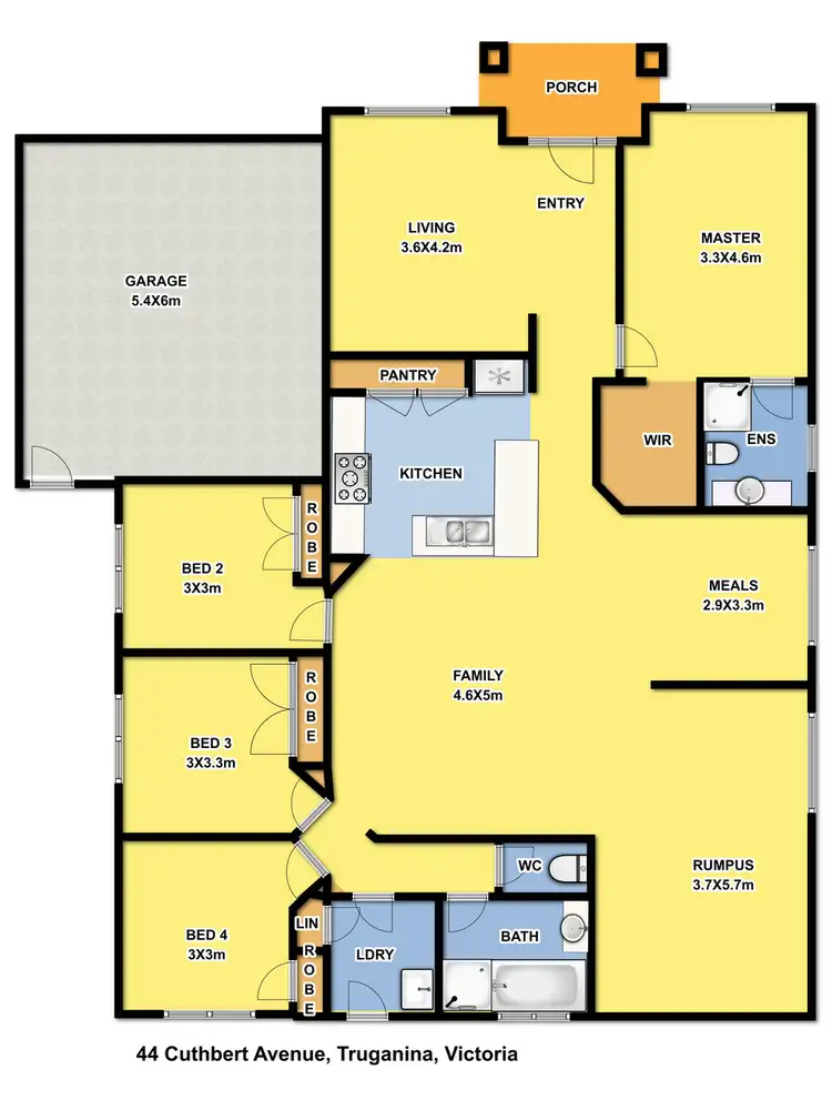 Floorplan of Homely house listing, 44 Cuthbert Ave, Truganina VIC