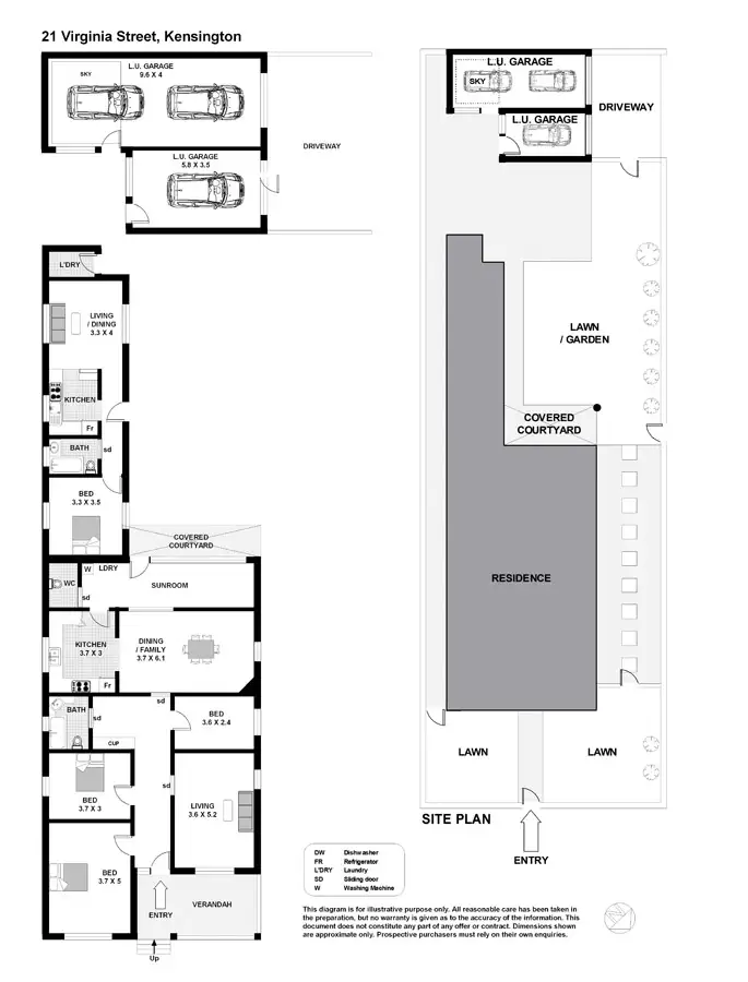 Floorplan of Homely house listing, 21 Virginia St, Kensington NSW