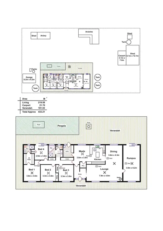 Floorplan of Homely house listing, 7 Fletcher Rd, Lewiston SA