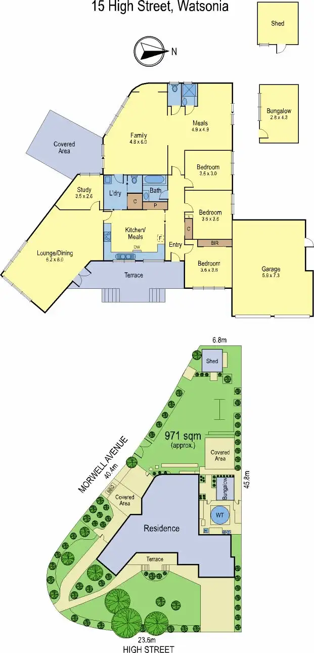 Floorplan of Homely house listing, 15 High St, Watsonia VIC