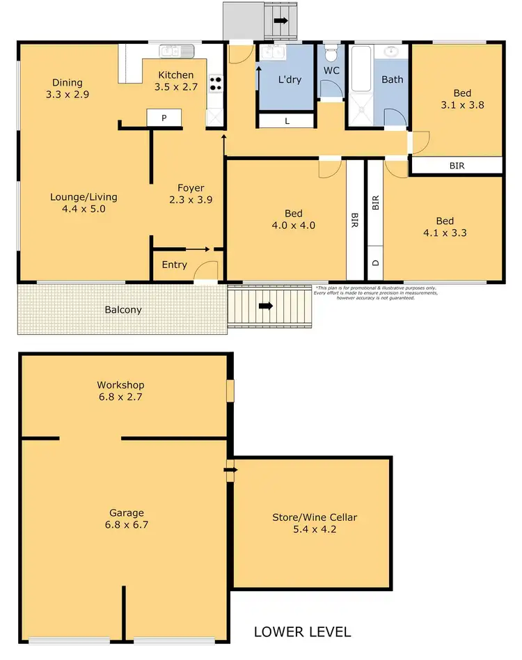 Floorplan of Homely house listing, 30 Yarramundi Dr, Clifton Springs VIC