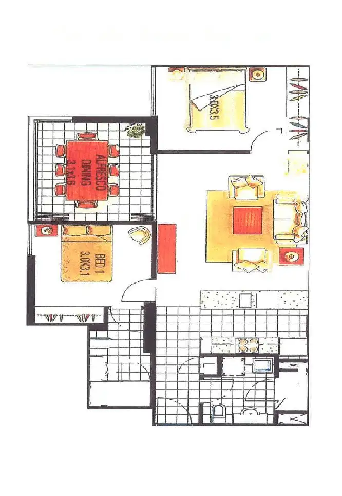 Floorplan of Homely apartment listing, 128 Charlotte St, Brisbane (cbd) QLD