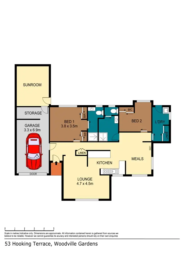 Floorplan of Homely house listing, 53 Hookings Tce, Woodville Gardens SA
