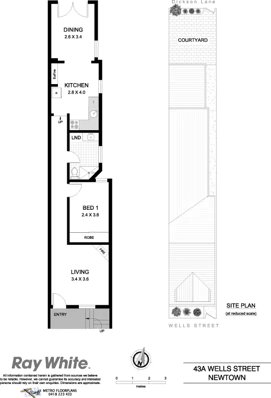 Floorplan of Homely house listing, 43a Wells St, Newtown NSW
