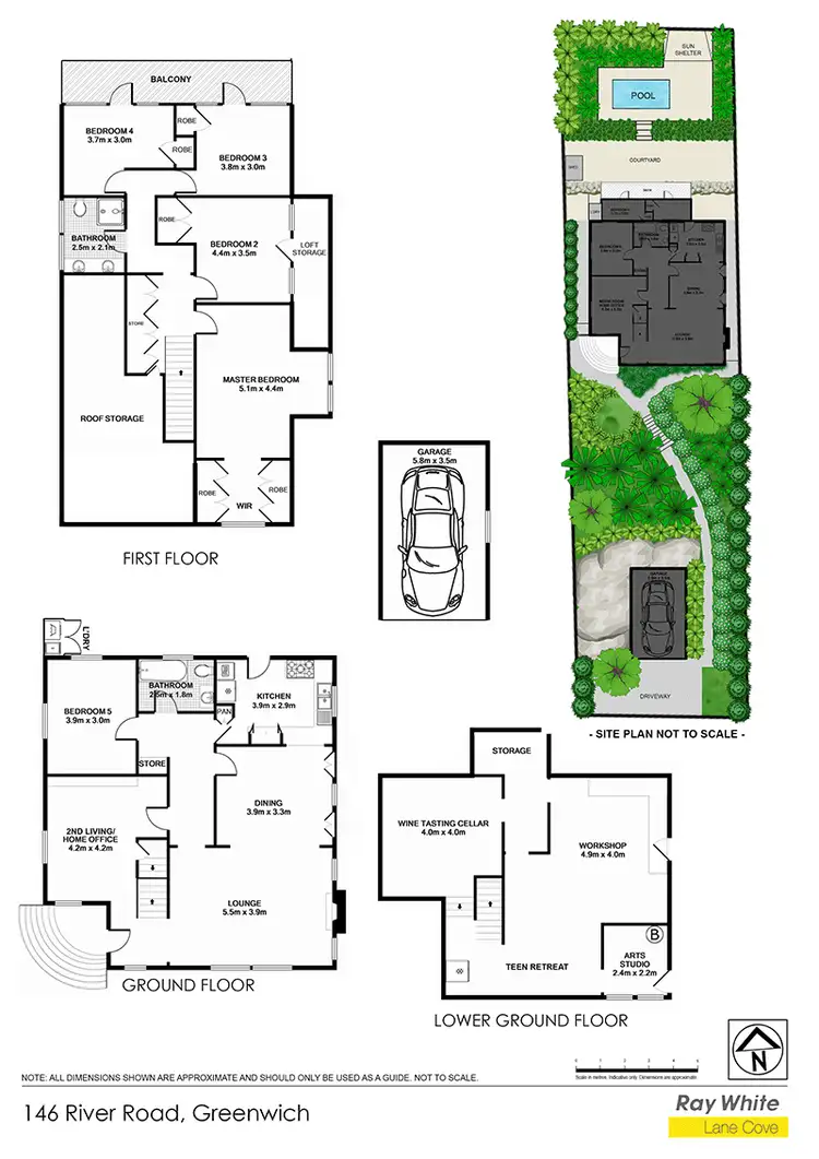 Floorplan of Homely house listing, 146 River Rd, Greenwich NSW